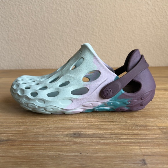 Merrell Women's Hydro Moc Bloom Drift Water Resistant Clogs Iris/Teal Size 7 - Picture 2 of 11